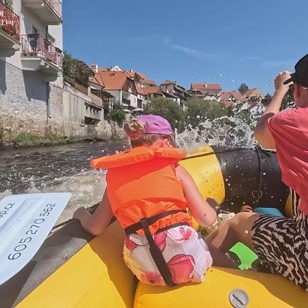 Penzion Zahrada Nad Rekou, Restaurace A Kavarna - Parkovani Gratis Zlatá Koruna Exteriör bild